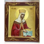 Рукописная икона Царица Елена